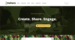 Desktop Screenshot of mahara.org