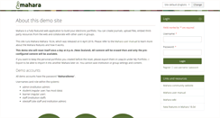 Desktop Screenshot of demo.mahara.org