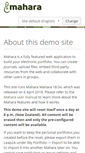 Mobile Screenshot of demo.mahara.org