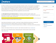 Tablet Screenshot of mahara.de